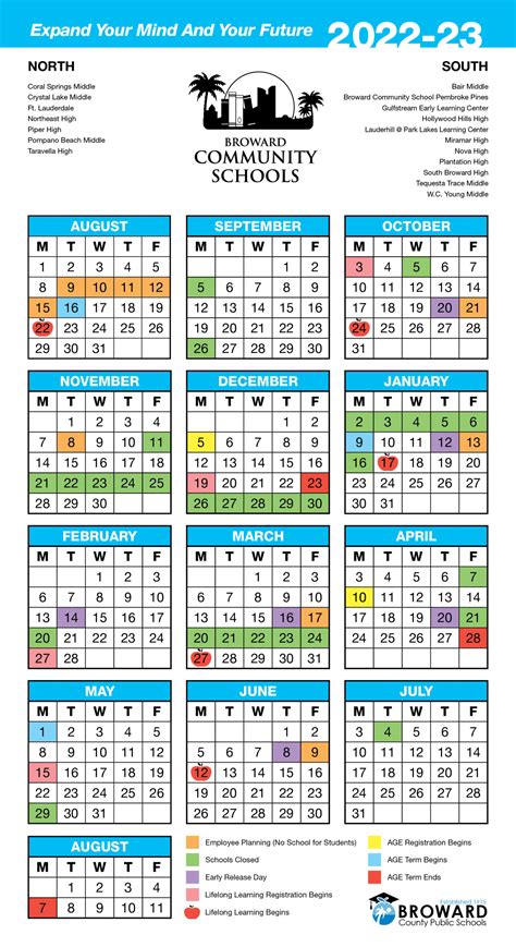 Broward Calendar 2022 23