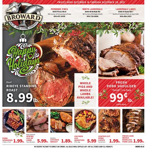 Broward meats weekly ad. Specialties: At The Price Choice Foodmarket all our groceries are discounted for the best value in South Florida. Our customers will enjoy 1000's of nationally recognized labels. Our competitive prices allows us to offer the lowest prices of any conventional grocery store. Established in 2015. Headquartered in Fort Lauderdale, Florida, Price Choice … 