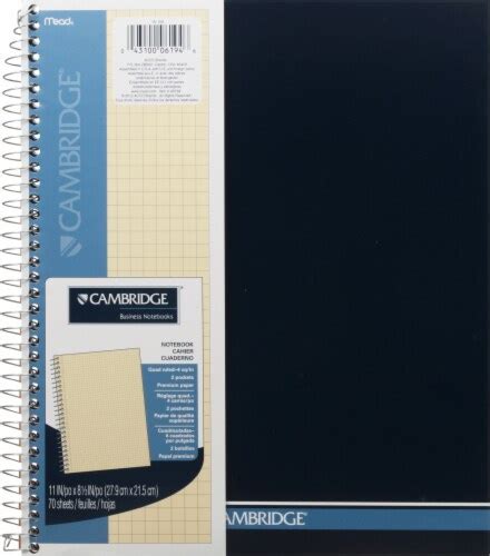 Brown 8.5" x 11" (US letter) Spiral Bound Professional Graph Quad ...