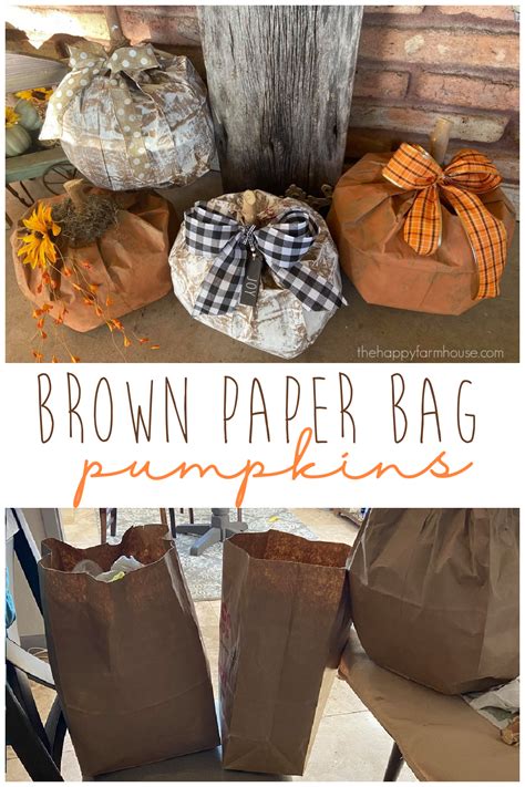 Brown Bag Pumpkin - Etsy