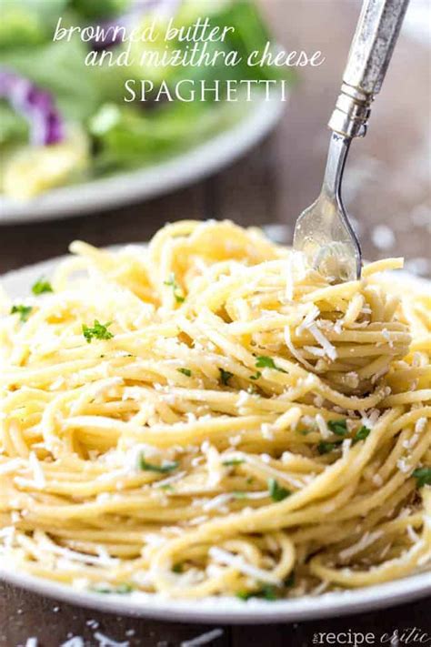 Brown Butter Mizithra Cheese Pasta - Erin O