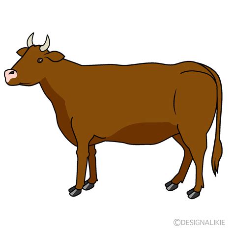 Brown Cow Clip Art Free PNG Image｜Illustoon