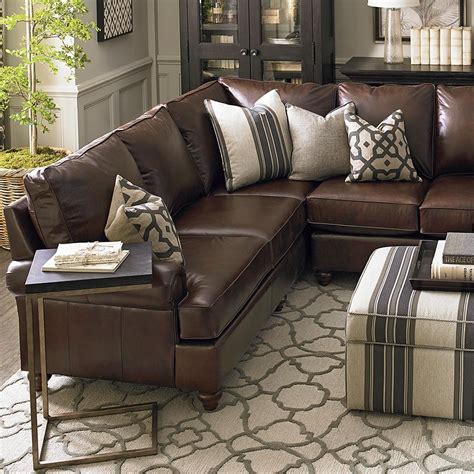 Brown Leather Sectional Decorating Ideas