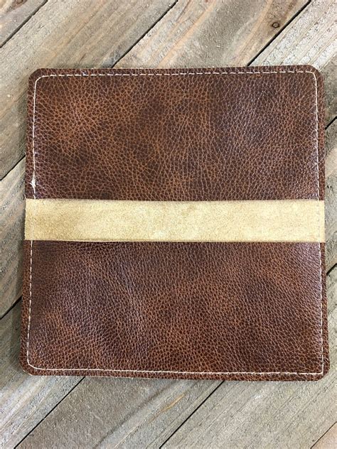 Brown checkbook cover - Etsy Schweiz