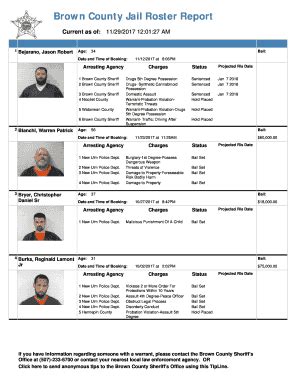 Brown county jail mn roster. Things To Know About Brown county jail mn roster. 