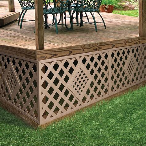 Brown lattice under deck. Things To Know About Brown lattice under deck. 