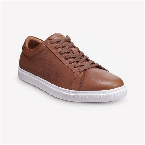 Brown leather sneakers. If you plan on styling a brown leather jacket mens outfit then think of the endless outerwear you can wear with it. Pair up the basic jeans and t-shirt with sneakers, or wear it to work over a crisp button down shirt and khaki pants, or even if you are just going on a bike ride, wear it over your sando top. 