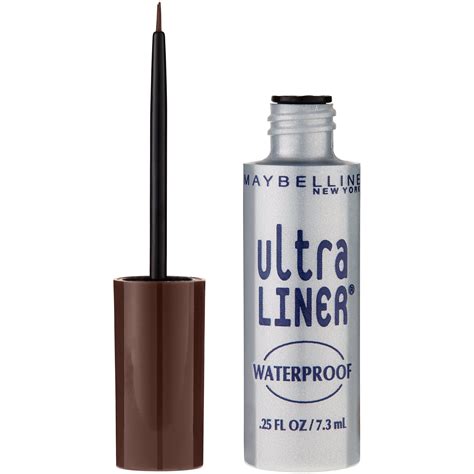 Brown liquid eyeliner. Arrow Product details ... Finally, a waterproof liquid liner that glides on with ease, won't smudge or run, and stays in place until you say when! The thin marker ... 
