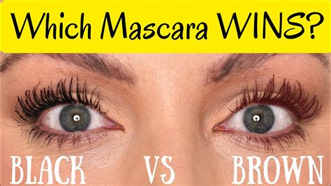 Brown mascara vs black. Benefits: Brown eyeliner is less harsh than black eyeliner, suitable for people who want a more subtle look. Brown eyeliner is less likely to smudge than black eyeliner, making it a better choice for people with oily skin. Brown eyeliner can make green or blue eyes appear brighter. 
