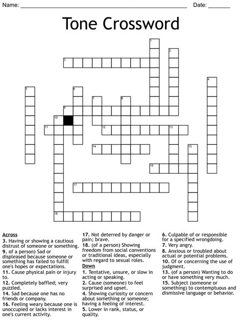 Tones Crossword Clue. Tones. Crossword Clue. The crossword clue Tones with 4 letters was last seen on the June 10, 2023. We found 20 possible solutions for this clue. We think the likely answer to this clue is HUES. You can easily improve your search by specifying the number of letters in the answer.. 
