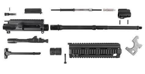The kit contains all the parts needed to assemble a complete upper, including an original Heckler & Koch® HK416 stripped receiver and handguard. The rest of the HK416-compatible BRN-4 parts are new-manufactured for Brownells: bolt-carrier group with tough Nitride finish, gas piston, operating rod, gas block (and pins), barrel nut, and .... 