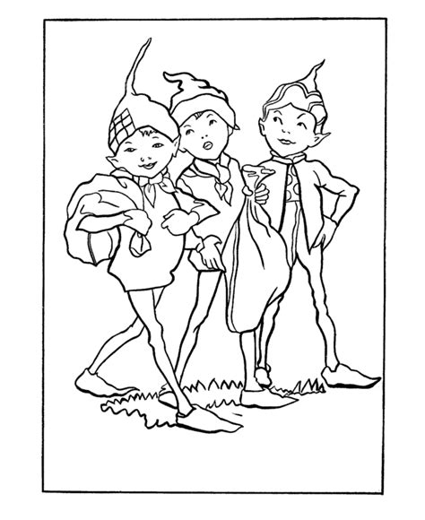 Brownie Elf Page Pin Coloring Pages