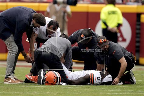 Browns’ Grant has a season-ending injury and Ward has a concussion. Goodwin is back from blood clots