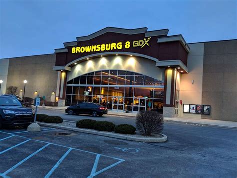 Brownsburg 8. GQT Brownsburg 8 GDX. 1555 North Green , Brownsburg IN 46112 | (317) 852-1500. 8 movies playing at this theater today, January 2. Sort by. Anyone But You (2023) 103 min … 