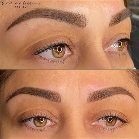 Brows near me. Sometimes shading onto of microblading is necessary to disguise any visible gaps or asymmetries with the brows. These brows generally last around 12-24 months. Jess’s Signature Ombre - These brows are our popular “Instagram Bold Brows” . The results are usually a more dramatic brow effect that resembles a makeup look. 