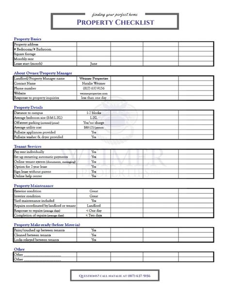 Browse Our Example of Make Ready Checklist Template in 2020 Checklist