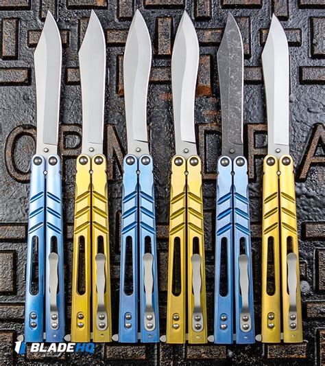 BRS Alpha Beast Bowie Balisong Butterfly Knife Titanium (4.5" Stonewash) Our Price: $389.99. (1) Notify Me. of. Shop the complete BRS Blade Runner Systems balisong collection. Blade HQ is an authorized BRS Distributor offering FREE SHIPPING on all orders over $99! Page 2. . 