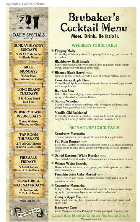 Brubakers Pub - In The Valley in Akron - Menu, Reviews