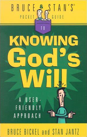 Bruce stans pocket guide to knowing gods will by bruce bickel. - 2007 ford motorhome us owners guide class a chassis part number 7u9j19g219ad.