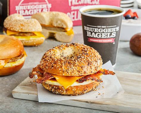In addition, the Bruegger’s Bagels at 2149A Cliff Road in Eagan, MN serves a wide variety of proprietary 100% made- in-Vermont cream cheeses, freshly-prepared breakfast and lunch sandwiches, garden-fresh salads, hearty soups, desserts and custom-roasted coffees — but the essence of Bruegger’s hasn’t changed. We’re still committed to ....