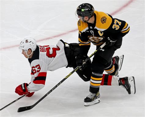 Bruins notebook: Patrice Bergeron held out of practice