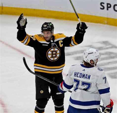 Bruins notebook: Patrice Bergeron out for Game 2