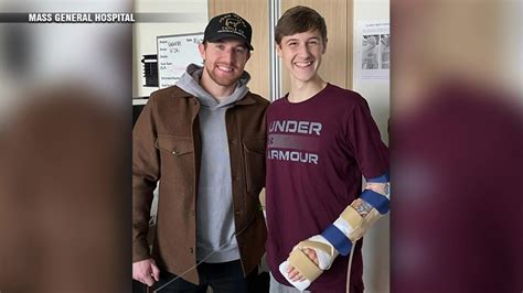Bruins star Matt Grzelcyk discusses recent visit with Lewiston, Maine shooting survivor