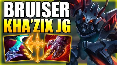 Normally, as an assassin, Kha'zix is supposed to jump into a team fight and finish off any enemies on low health. A Bruiser, on the other hand, is played by rushing into a fight and dealing as much damage as possible. Playing Bruiser AD Kha'zix requires you to find a careful balance between the two, allowing you to deal a lot of damage and .... 