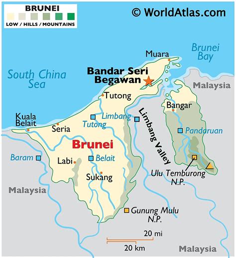 Brunei darussalam map.  Customized Brunei maps Could not Online map of...