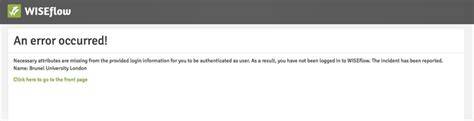 Brunel wiseflow login.  Please note that some browsers may require you to enter the p...