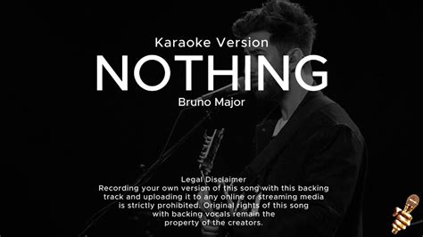 Bruno Major - Nothing (Karaoke Version) - YouTube