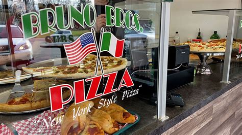 Bruno brothers. Bruno Bros. Pizza owner Emil Bruno said though they’re most well known for their Brier Hill pizza, the menu is endless. “We’ve got New York-style, deep dish, stuffed crust, specialty ... 