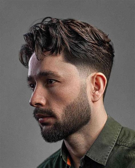 Brush Up. Using the available brush-up hairstyle, top of the head will style the hair upward in a messy manner. The sides and the back are cut short with either an undercut, fade or taper. The whole top is designed in the brush-up hairstyle.. 
