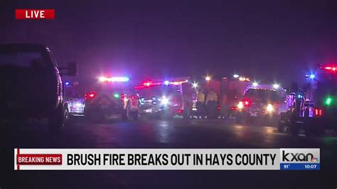Brush fire in Hays County around 150 acres