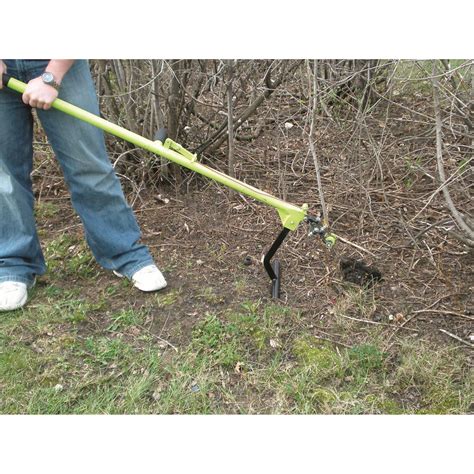 Grip pads rotate 360 degrees to help avoid debarking. Perfect for pulling buckthorn and other invasive plants. Cleans brush quickly and effortlessly – pulls out brush and small trees by the roots to take care of the mess with one tool. Constructed of durable and long-lasting ¾” steel. Single-person operation.. 