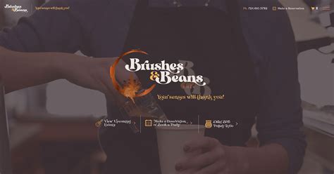 Brushes and Beans Cafe: Your senses will thank you!