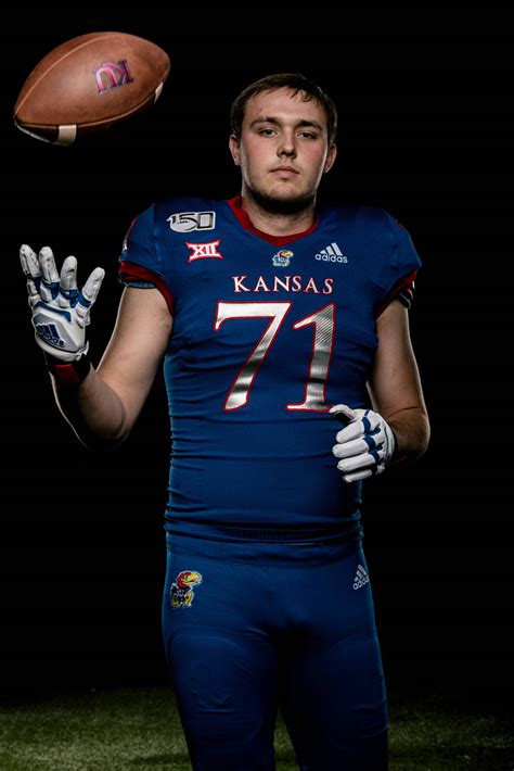 Bryce Cabeldue has started at right tackle the past two seasons for Kansas football, but in 2023 expects to move over to left tackle for the Jayhawks.. 
