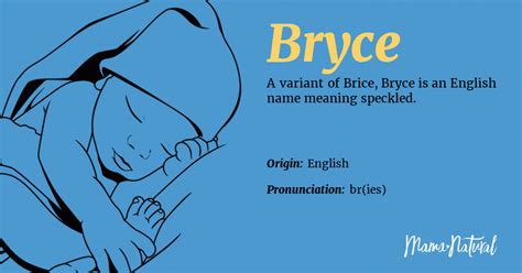 Bryce name meaning