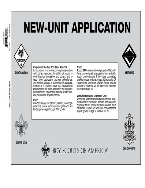 Bsa New Unit Application - Fill Out and Sign Printable PDF …