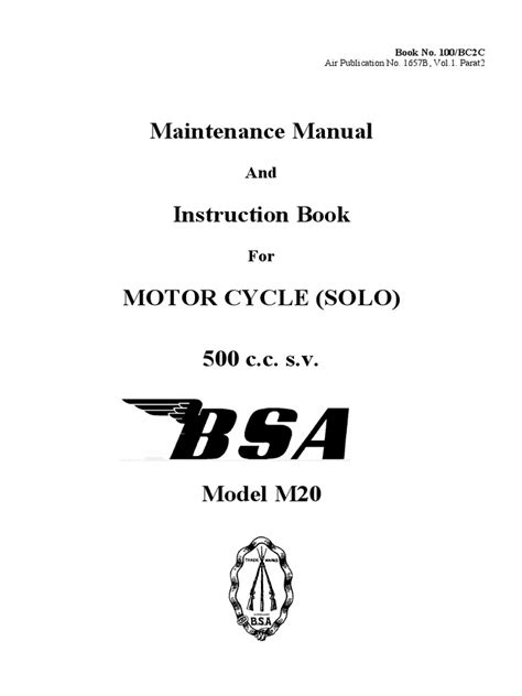 Bsa m20 500cc service repair workshop manual. - Derrick and grossman differential equations solutions manual.