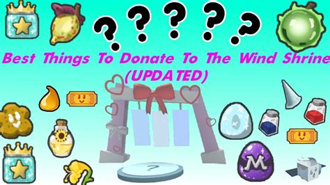 Bss wind shrine. The Wind Shrine is located beyond the Windy Bee Gate, next to the Pepper Patch. It allows players to donate items to it in exchange for rewards such as Field Winds and honey . The Wind Shrine has a cooldown of 1 hour between each donation. 