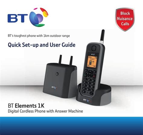 Bt elements outdoor digital cordless telephone manual. - Cutler hammer manual transfer switch wiring diagram.
