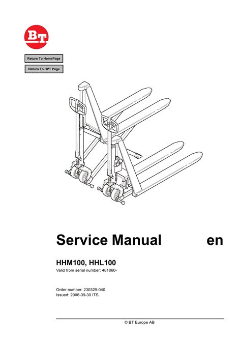 Bt high lifter hhl100 repair manual. - Die logotherapie und existenzanalyse viktor frankls.