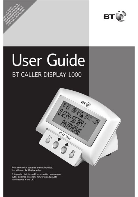 Bt relate 1000 caller display telephone repair manual. - Shop manual for 1964 ford galaxie 500 ebook.