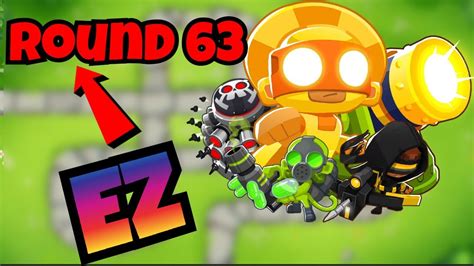 Btd6 round 63. I don't get the pepole saying round 63 is very hard like it's just a ceramic rush litteraly 1 rocket storm dartling gunner/plasma accelator can pop it and there's a lot more stuff that can even do me t3's can do it alone it's a pretty easy round for me 