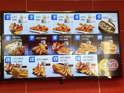 Btj wings. The actual menu of the BTJ Wings restaurant. Prices and visitors' opinions on dishes. 