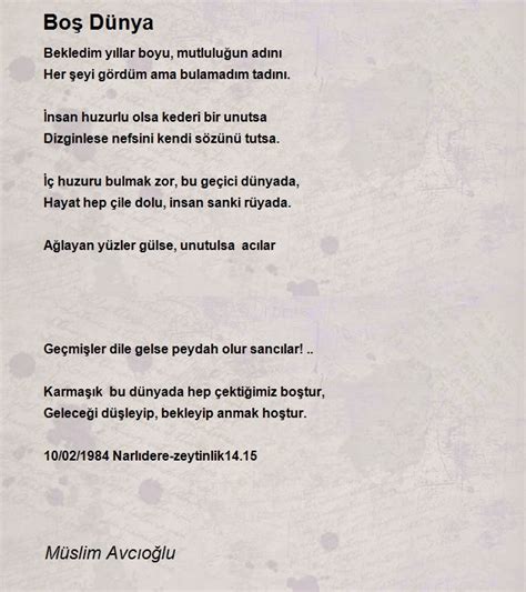 Bu Dünya Bizim 6 Şiiri Müslim Avcıoğlu . 