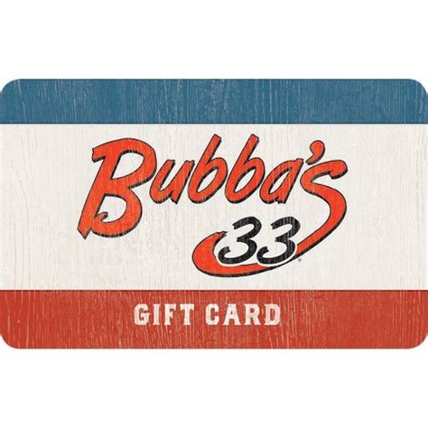 Bubbas 33 Gift Cards