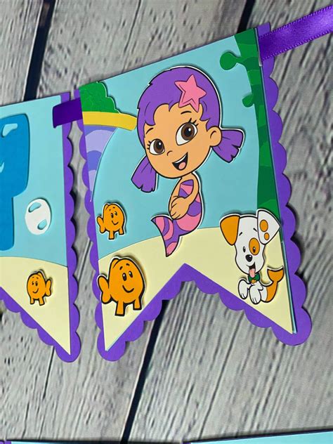 Bubble Guppies Birthday Banners Etsy