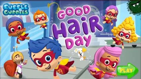 Bubble Guppies Good Hair Day Hair Care Salon Makeover Nick Jr Game